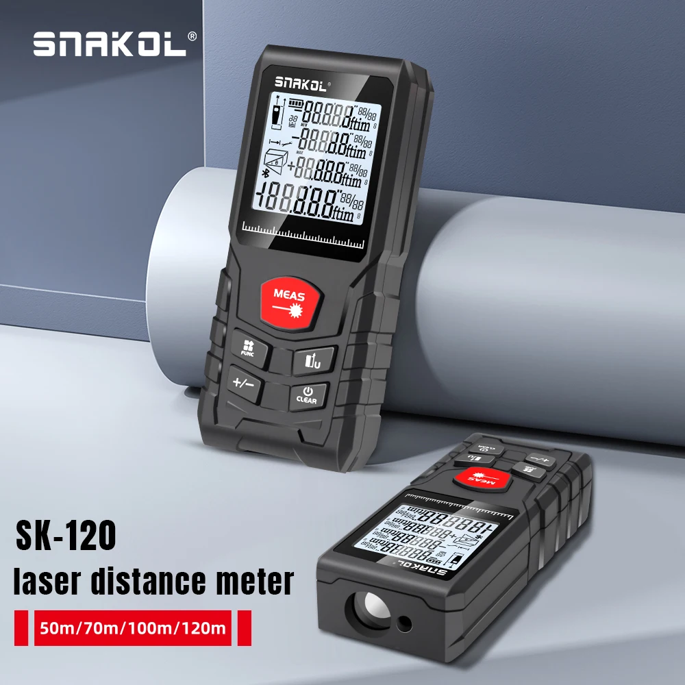 Stanley Tape 25Ft - SNAKOL SK-120 Pengukur Jarak Digital dengan